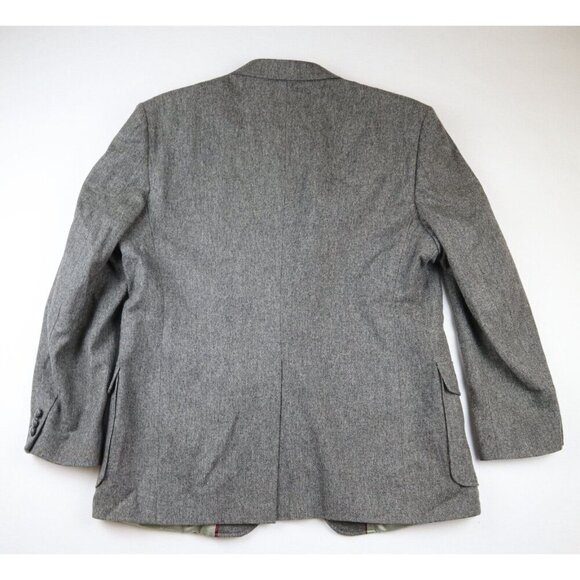 MEN'S GRAY 100% WOOL BLAZER JACKET - IMPERIAL BY HAGGAR - SIZE 46 - Picture 6 of 6